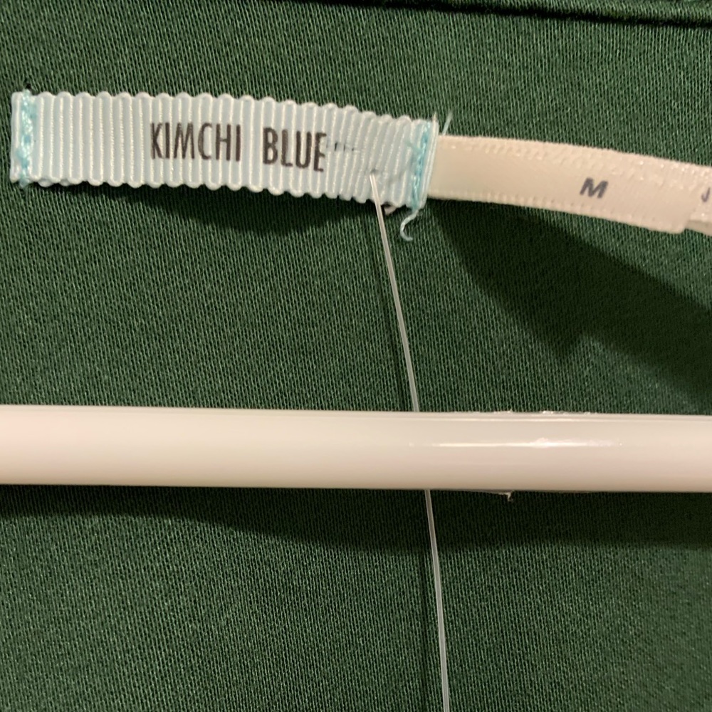 KIMCHI BLUE green clover wrap dress NWT medium - Picture 3 of 5